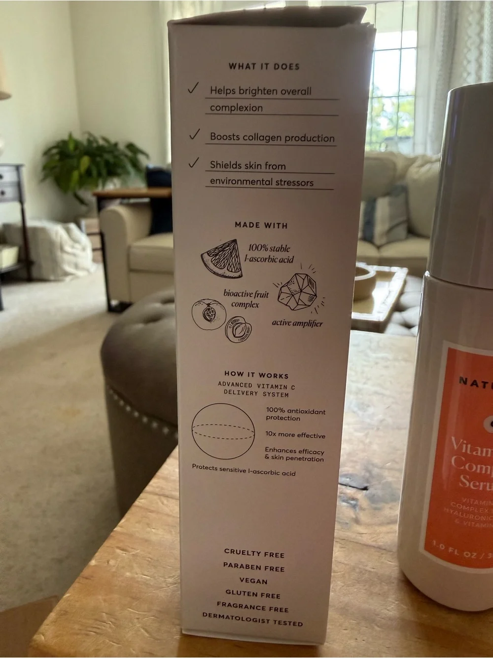 Naturium vitamin C complex serum.